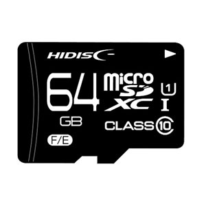 HDMCSDX64GCL10UIJPWO HIDISC microSDXCメモリカード 64GB CLASS10 UHS-I