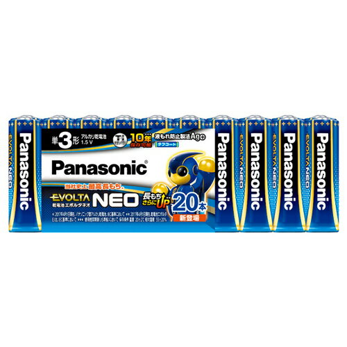 LR6NJ/20SW パナソニック アルカリ乾電池単3形 20本パック Panasonic EVOLTA NEO 