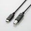 쥳 USB2.0֥ 5V/3Aб [Type-C - B] 1.0mʥ֥å U2C-CB10NBK