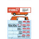 X^WI27 1/24 Citroen DS19 Monte-Carlo #104 1962 / #176 / #233 1963 / #195 1966 yST27-DC1135z fBe[Abvp[c