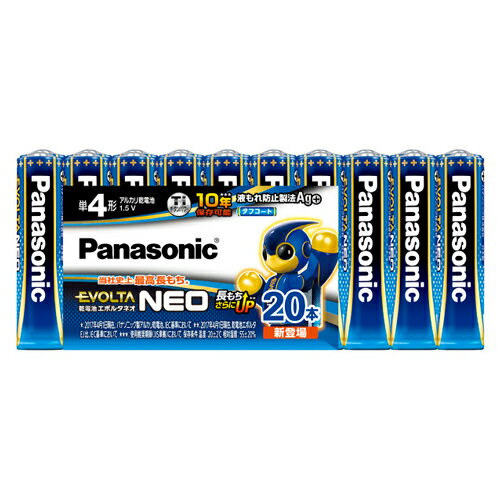 LR03NJ/20SW パナソニック アルカリ乾電池単4形 20本パック Panasonic EVOLTA NEO LR03NJ20SW