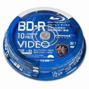 VVVBR25JP10 HIDISC 6{ΉBD-R 10pbN@25GB zCgv^u nCfBXN