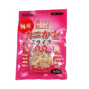 猫用おやつ カニかまスライス やわらか仕上げ 60g ペットプロ ペツトプロカニカマスライス60G