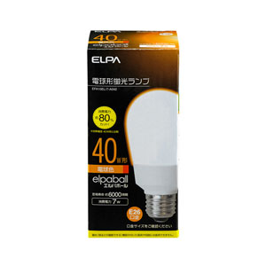 EFA10EL/7-A042 ELPA 電球形蛍光ランプ A10形・電球色 ELPA [EFA10EL7A042]