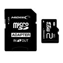 HDMCSD2GCLJP3 HIDISC microSDメモリカード 2GB ハイディスク