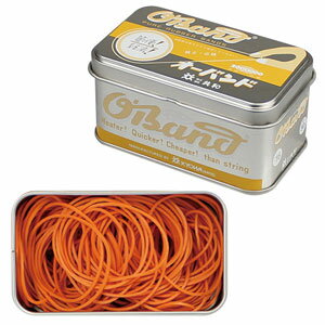 GG-040-OR 共和産業 オーバンド シルバー缶 30g #16(オレンジ) 輪ゴム