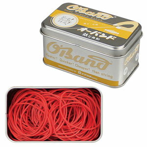 GG-040-RD 共和産業 オーバンド シルバー缶 30g #16(レッド) 輪ゴム