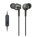 MDR-EX255AP B ソニー マイク&コントローラー搭載 ダイナミック密閉型カナルイヤホン (ブラック) SONY