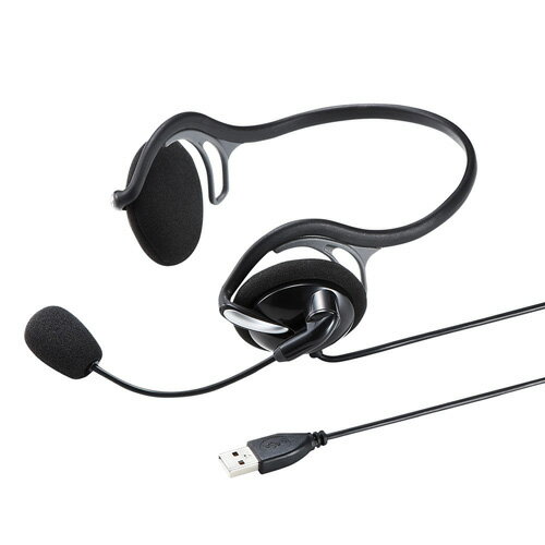 サンワサプライ USBヘッドセット MM-HSU05BK サンワサプライ USBヘッドセット MM-HSU05BK