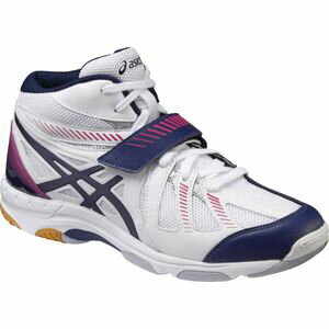 TVR486-0149-25.5 アシックス バレーボールシューズ（ホワイト×インディゴブルー・25.5cm） asics COURT SELFIT コートセルフィット [TVR4860149255]【返品種別A】