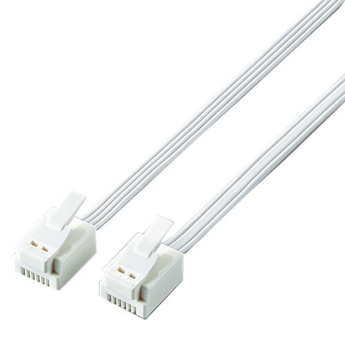 エレコム ツメ折れ防止モジュラーケーブル（ホワイト・5m） MJ-Tシリーズ MJ-T5WH