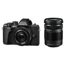 OM-D E-M10MK3WZK BLK オリンパス ミラーレス一眼カメラ「OM-D E-M10 MarkIII」ダブルズームキット（ブラック）