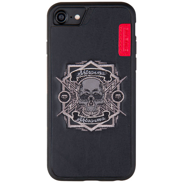 MS Products iPhone X用 ハンドメイド刺繍ケース/Motocross/Outlaw LEPLUS I8EMB-BK126