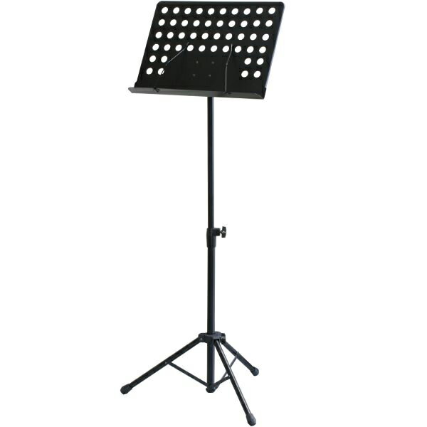 【返品種別A】□「返品種別」について詳しくはこちら□メーカー保証期間 6ヶ月◆座奏、立奏共に便利に利用できるオーケストラ用譜面台◆譜面部は奥に倒すことが可能で、高さ最小700mmまで小さくなるので、収納や簡単な運搬も場所を取りません◆ガッチリとした脚部で高い安定性を実現■　仕　様　■高さ：550mm〜1050mm譜面部：340×475×50mm脚部長さ：330mm折り畳み時高さ：700mm重量：2.62kg[OMS01キクタニ]キクタニ楽器・レコーディング＞楽器アクセサリー＞スタンド/譜面台/椅子＞譜面台
