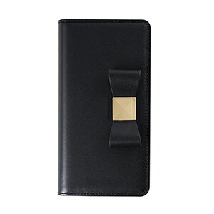 LAYBLOCK(レイブロック) iPhone XS/X用 手帳型 RIBBON CLASSIC DIARY（ブラック） LB10242I8