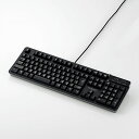 エレコム USBハブ付有線プレミアムメンブレンキーボード ELECOM TK-FCM094HBK(2)
