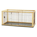 犬用サークル ドッグサークル 犬用ケージ ドッグケージ 木製スライドペットサークル ワイド ナチュラル リッチェル モクセイスライドサ-クルワイドN