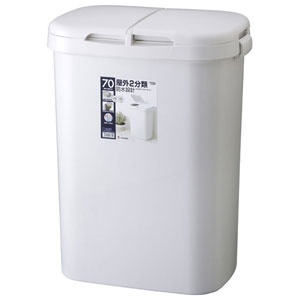リス H＆H 分類ゴミ容器 74L（グレー） GBBE096 HOME＆HOME [GBBE096]