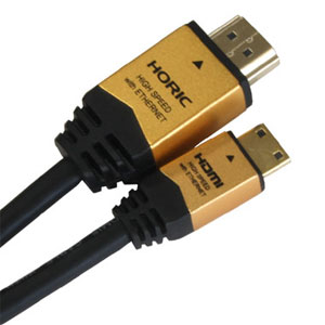 HDM30-074MNG ホーリック HDMIケーブル(3.0m・ゴールド）【HDMI-A⇔HDMI-C(ミニ)】 HORIC