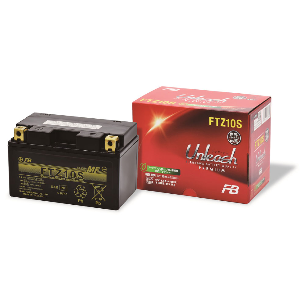 FTZ10S 古河電池 バイク用バッテリー【電解液注入・充電済】【他商品との同時購入不可】