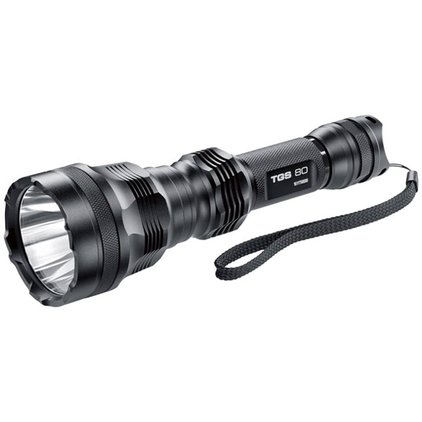 【返品種別A】□「返品種別」について詳しくはこちら□メーカー保証期間 1年フロント径58ミリの迫力ボディ◆MAX700ルーメン照射◆ANSI FL1米国工業規格準拠◆700/70ルーメン切替◆最大照射距離400m◆ストロボ機能■　仕　様　■光束(約)：100％ 700ルーメン/10％ 70ルーメン電源：CR123×2本(テスト用電池付属) 又は ICR18650リチウムイオン充電池×1本連続点灯時間(約)：100％ 1時間30分/10％ 15時間サイズ(約)：全長194mm、前部径58mm、最小部径27mm、後部径32mm質量(約)：305g防水構造：有(IPX8 水中形) ※IPX8：継続的に水没しても内部に浸水しない保護レベル[TGS80]ワルサープロ生活家電＞懐中電灯・ランタン・ヘッドライト＞ハンドライト(懐中電灯)＞LEDタイプ＞電源：リチウム電池