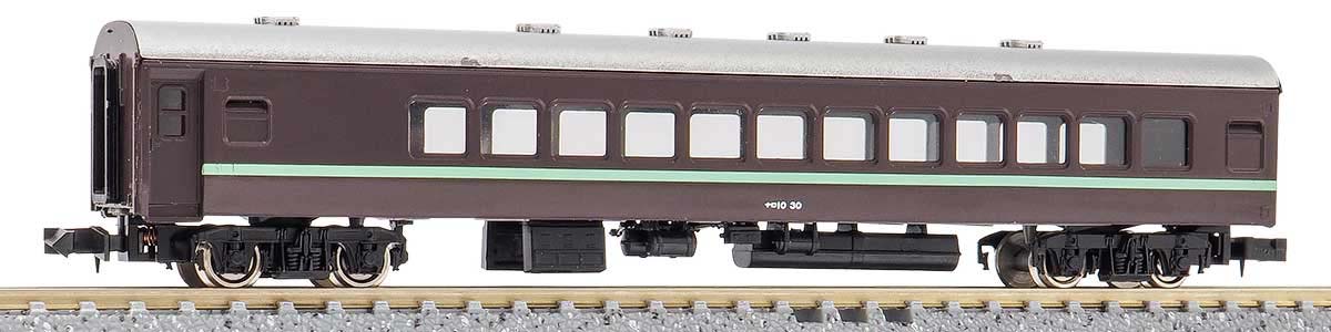 Nゲージ 着色済み ナロ10形 茶色 鉄道模型 プラレール ジオラマ 11015