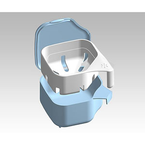 アズワン 入れ歯洗浄用カップ　ブルー K-7011(8-2832-01) [K70118283201]