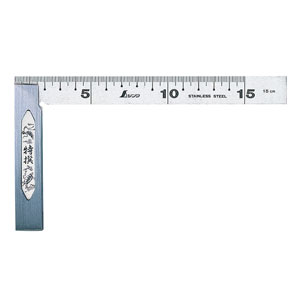 シンワ測定 完全スコヤ 15cm 裏面角目 62006