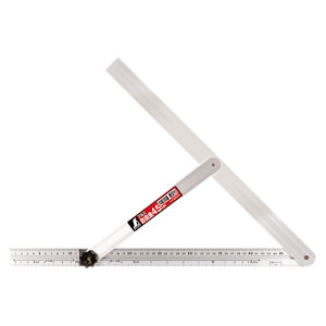 シンワ測定 アルミ自由金 45cm 勾配目盛 筋交付 62570