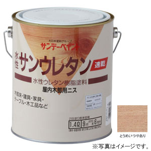 サンデーペイント 速乾 水性サンウレタン とうめいつやあり 1400ml #21Q13