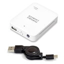 JTT 乾電池式 USB電池パック 充電器 Type-C ケーブルセット (ホワイト) USBDP3C-WH