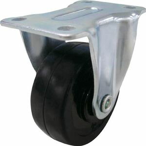 ユーエイキャスター キャスター固定車 32径ゴム車輪 GR-32R