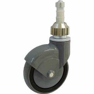 イースタン精工 パイプ差込式キャスター“ワンタッチ”φ125自在式 125-TWCAR パイプ差込式キャスター（エラストマー車）