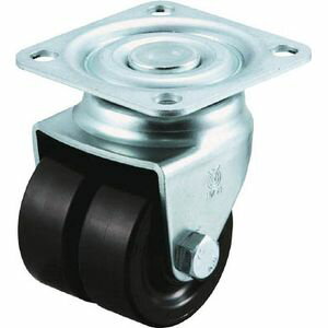 Rakuten - ユーエイキャスター 重量用双輪キャスター 自在車 38径 黒ナイロン車輪 HG-38BN-W