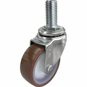 ユーエイキャスター ねじ込み式キャスター　ステンレス製自在車　75径　ウレタン車輪 SUS-ST-75UR-W3/4-40 ねじ込み式キャスター（ナイロンホイールウレタン車）