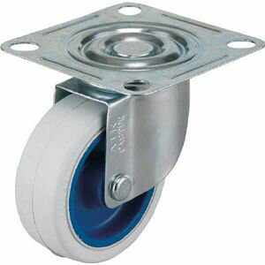 ワコーパレット エアーキャスター（自在車） 100mm ホワイトゴム車 AMG-100-NR-W