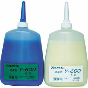 AY-020 セメダイン メタルロックY600　600gセット アクリル系接着剤2液タイプ