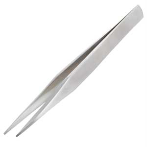 エンジニア 鉄腕ピンセット 先平タイプ 全長125mm PT-17 ステンレス製ピンセット