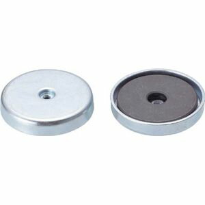 トラスコ中山 マグネットホルダ 吸着力90N Φ44×H8 三価クロメート TSM-4408K(3.0)