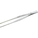 TSP-39 トラスコ中山 ステンレス製ピンセット 300mm 直ギザ付 ステンレス製ピンセット