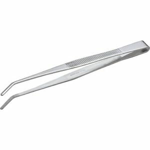 トラスコ中山 ステンレス製ピンセット　150mm　曲ギザ付 TSP-24 ステンレス製ピンセット