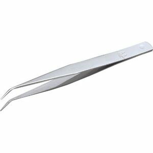 トラスコ中山 ステンレス製ピンセット　125mm　先曲り型 TSP-26 ステンレス製ピンセット