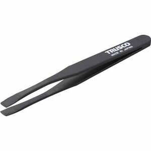 トラスコ中山 プラスチック製ピンセット　120mm　先丸平型 TPP-234 静電気対策ピンセット
