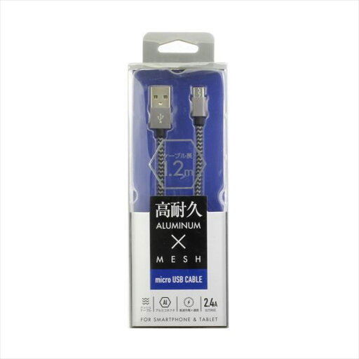 QTJ(クオリティトラストジャパン) microUSBコネクタ対応 USBアルミ&メッシュケーブル 120cm (ブラック) QX-046BK QTJ(クオリティトラストジャパン) microUSBコネクタ対応 USBアルミ&メッシュケーブル 120cm (ブラック) QX-046BK