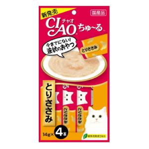 猫用おやつ CIAO ちゅ～る とりささみ 14g×4本 いなばペットフード チヤオ チユ-ル トリササミ