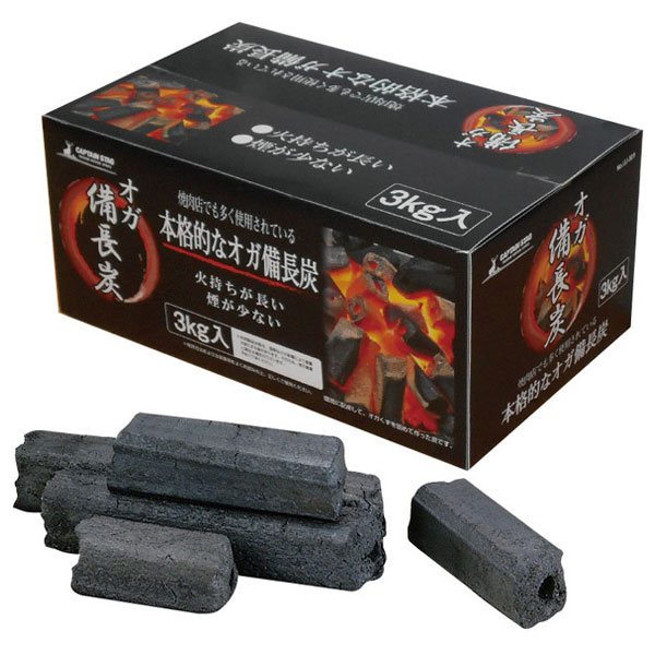 【返品種別A】□「返品種別」について詳しくはこちら□◆焼肉店でも多く使用されている本格的なオガ備長炭◆環境に配慮して、オガくずを固めて作った炭です。■　仕　様　■主原料：木炭粉（カシ・ナラ）容量(約)：3kg[UJ509キヤプテンスタツグ]キャプテンスタッグアウトドア＞アウトドア用品＞焚火台・バーベキュー・クッキング＞クッキング・アクセサリー