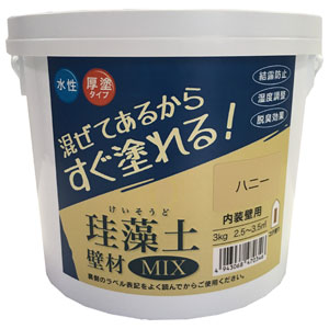 209609 フジワラ化学 珪藻土 壁材MIX 3kg (ハニー)