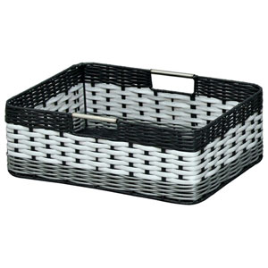 IMK-38(ホワイト) アイリスオーヤマ ウッディバスケット 浅型 (ホワイト) IRIS [IMK38ホワイト]