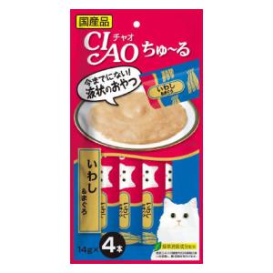 CIAO ちゅ〜る いわし＆まぐろ 14g×4本 チャオちゅーる いなばペットフード SC-145