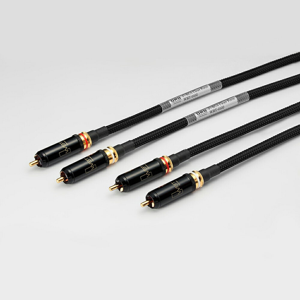 オーブ RCAケーブル(4.0m・ペア) J7-RCA Clear Force WBT-0102 4.0 ORB